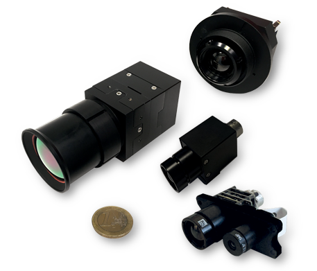 CamSight de Bertin Technologies, module caméra thermique compact, surveillance diurne et nocturne, applications militaires et civiles, capteurs infrarouges haute définition.