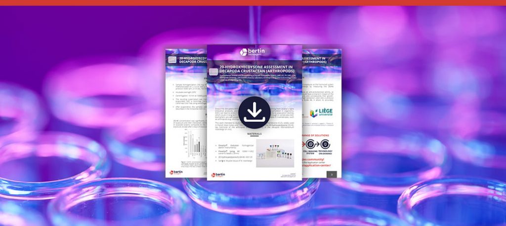 [Note d’application] Etude de la concentration de 20-hydroxyecdysone chez le décapode Macrobrachium rosenbergii Bertin Technologies 53574