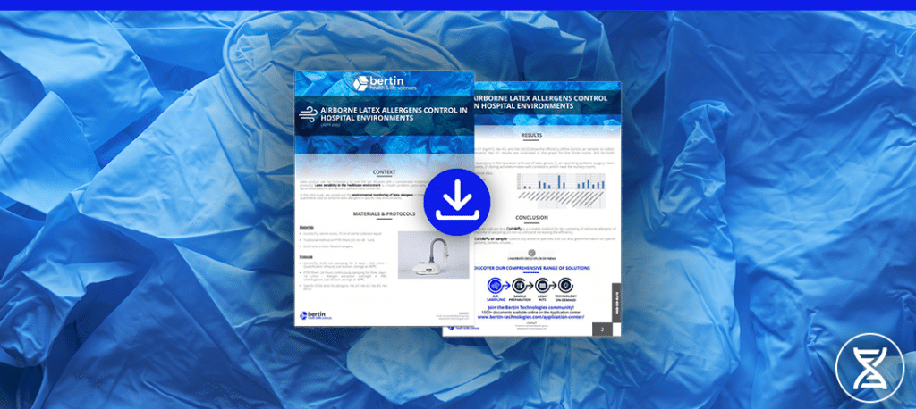 [Note d’application] Contrôle des allergènes de latex aéroportés en milieu hospitalier grâce au Coriolis Bertin Technologies 58042