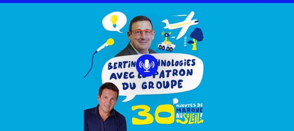 Bruno Vallayer au micro de « 30 minutes de marque au soleil » Bertin Technologies 58571