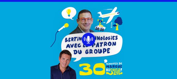 Bruno Vallayer au micro de « 30 minutes de marque au soleil » Bertin Technologies 58571