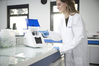 Minilys personal homogenizer for efficient tissue homogenization and DNA and RNA extraction.