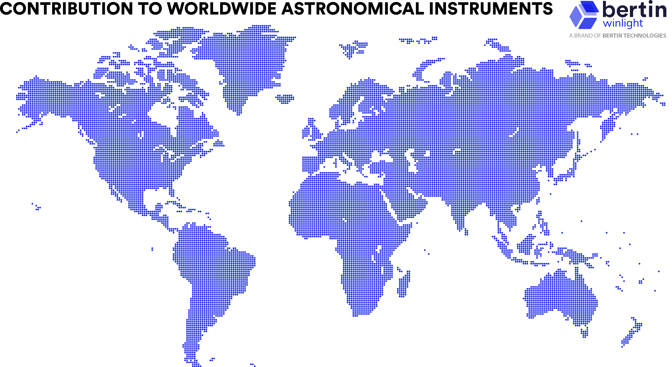 Infographie Contribution to worldwide astronomical instruments EN Bertin Technologies 90790