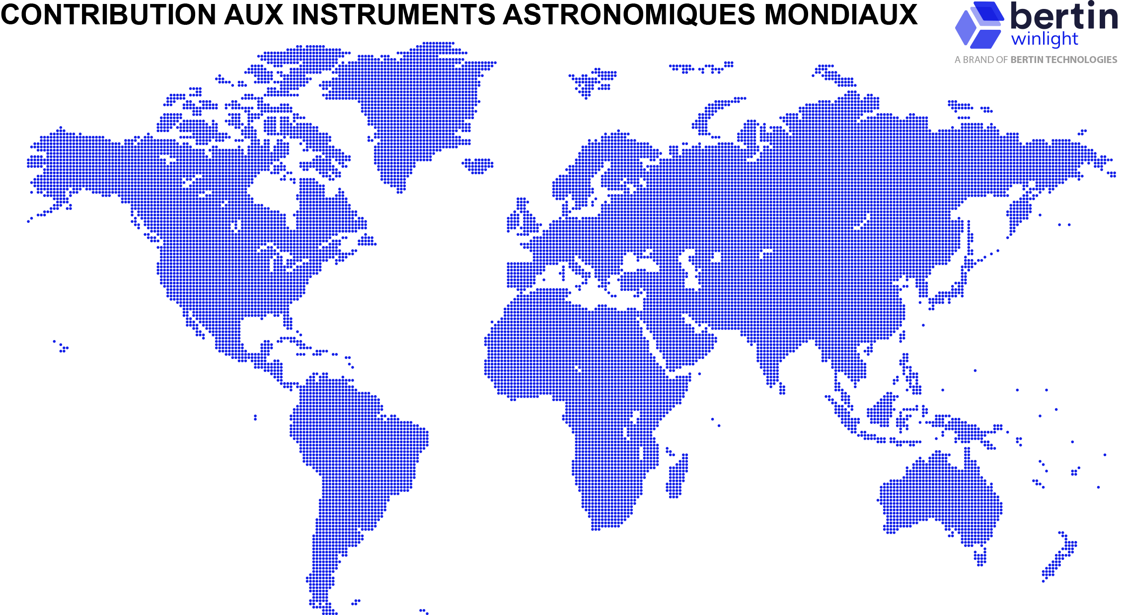 Infographie Contribution to worldwide astronomical instruments FR Bertin Technologies 91403